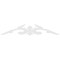 Ekena Millwork Pitch Milton Architectural Grade PVC Gable Pediment, 60"W x 12 1/2"H x 1"P (5/12) GPP060X013X100MIL - alternate 4